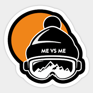 Me Vs Me Sticker